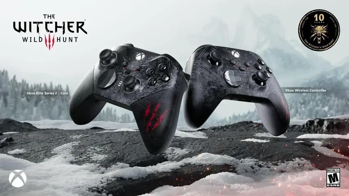 10 Anos de The Witcher 3: Controle Especial do Xbox