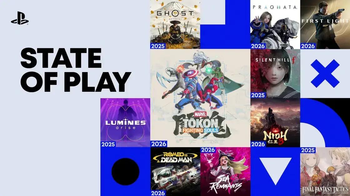 10 jogos e novidades do State of Play junho 2025 para PS5
