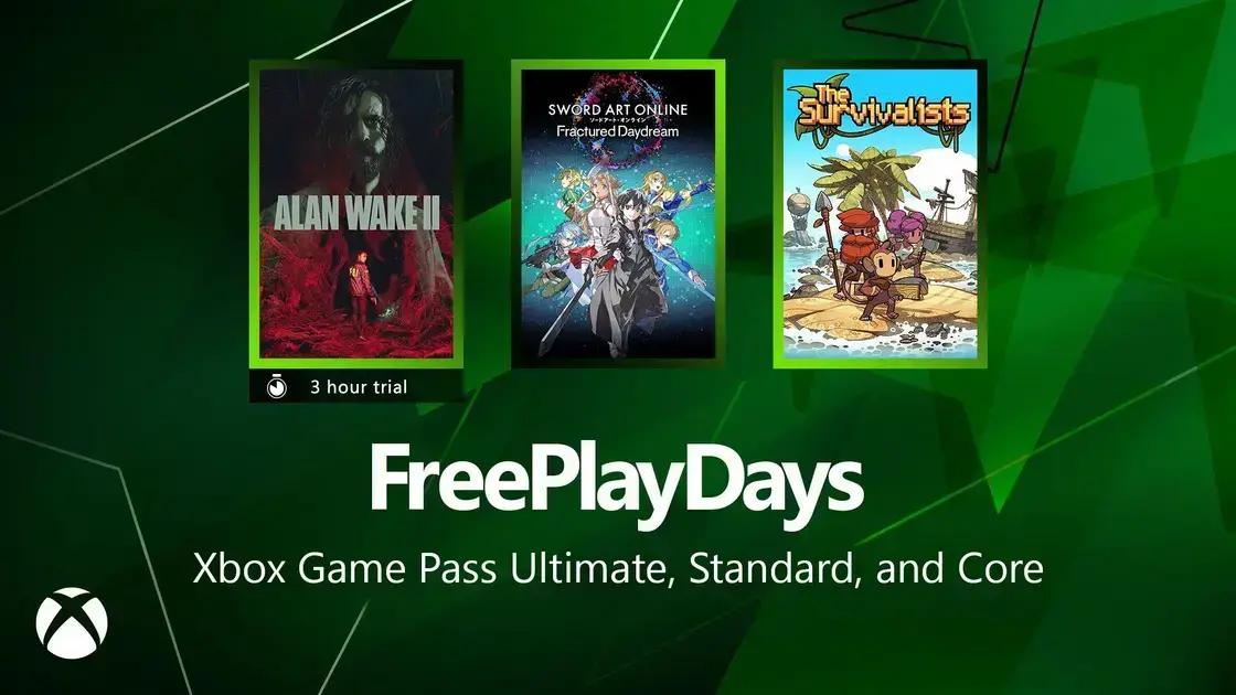 3 Jogos Imperdíveis no Free Play Days: Alan Wake 2 e Mais