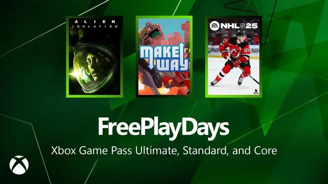 3 Jogos Imperdíveis no Free Play Days: Alien, Make Way e NHL 25