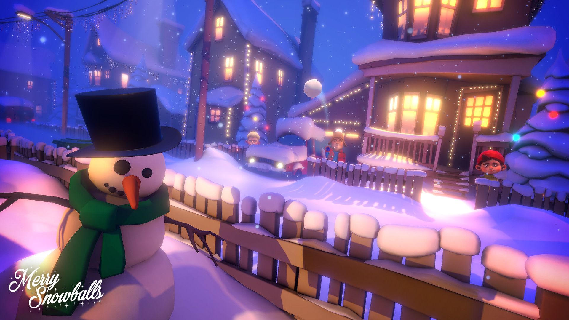 Imagem sobre o jogo Merry Snowballs