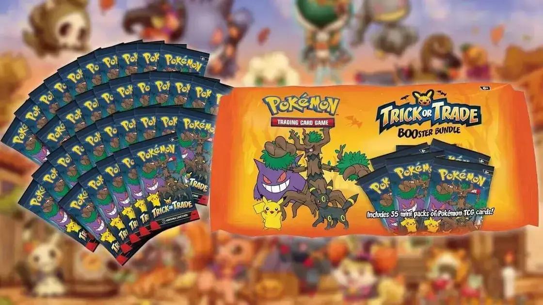 Amazon Restoca Pokemon TCG Trick or Trade Booster Bundle e Barateia