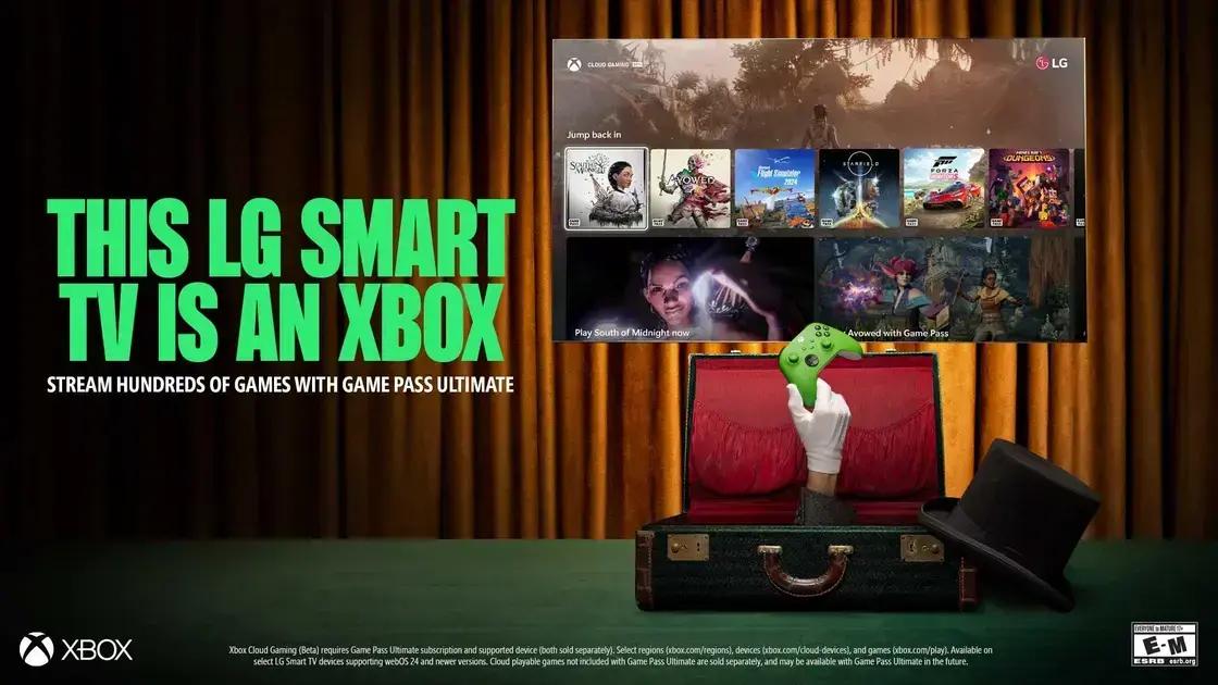 Aplicativo Xbox: Disponível em TVs LG para Jogar Sem Console