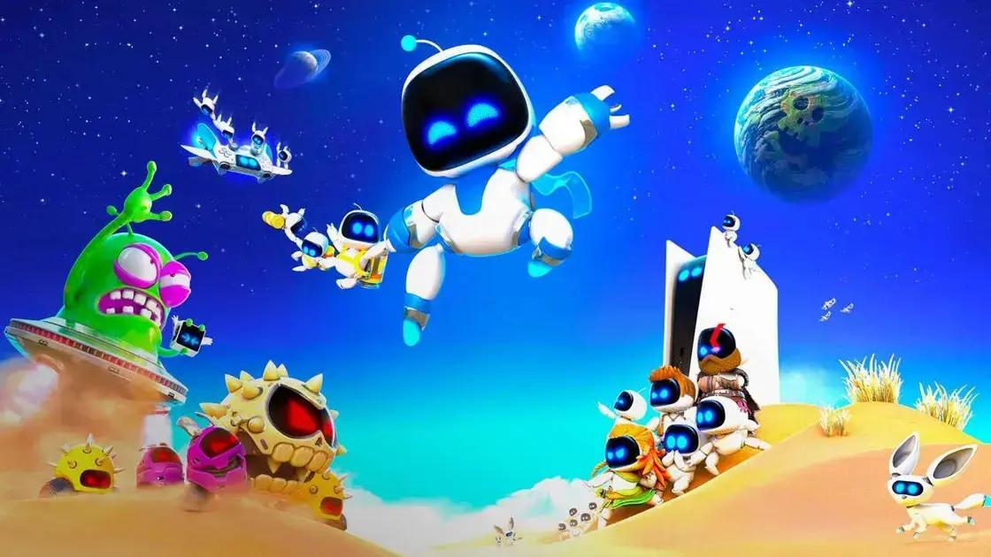 Aproveite os descontos de Astro Bot e outros jogos incríveis para PS5!