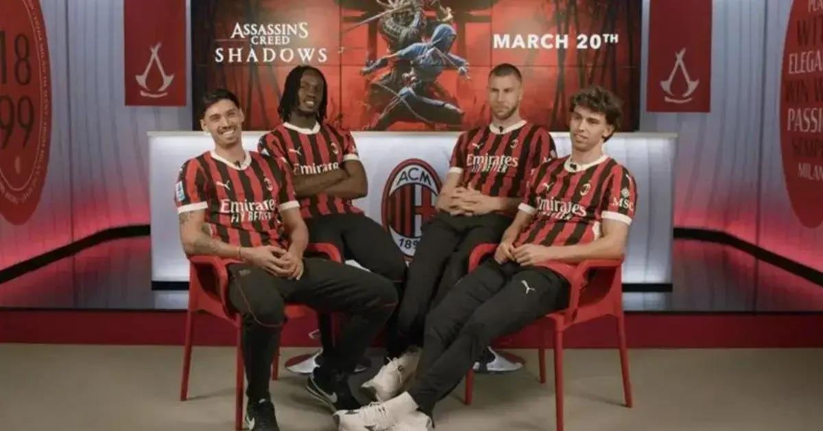 Assassin's Creed Shadows: Atletas do Milan Jogam o Game!