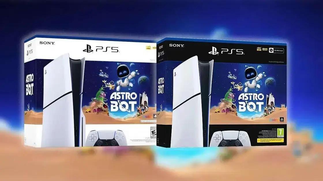 Astro Bot PS5 Slim: Pacotes Disponíveis Agora com Desconto de $50