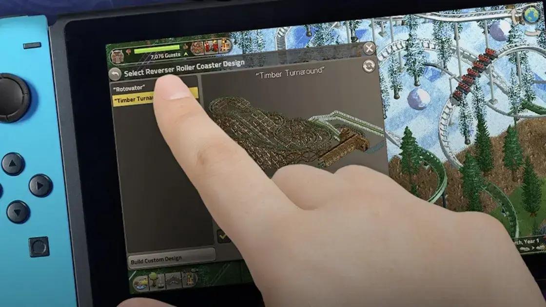Atualização do Rollercoaster Tycoon Classic: Controle por Toque