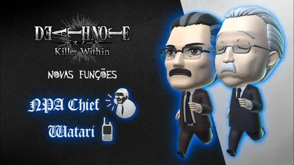 Atualização Gratuita de Death Note Killer Within: Novos Personagens