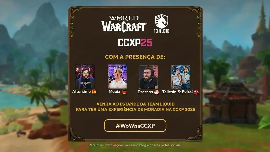 Blizzard Entertainment traz surpresas para a CCXP25 com WoW e Diablo IV