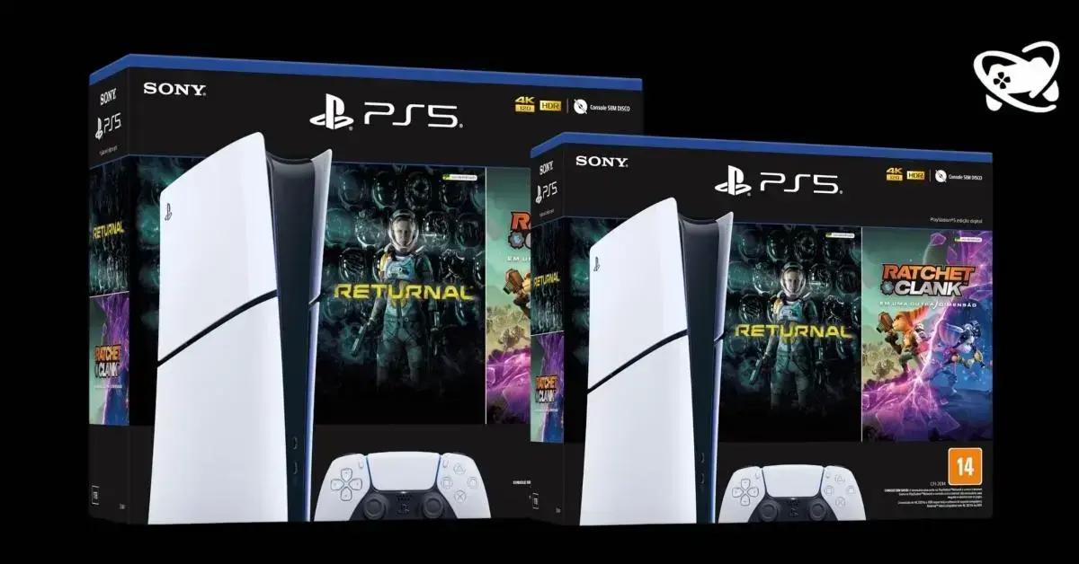 Compre seu PS5 Slim digital com 2 jogos e desconto de R$ 770!
