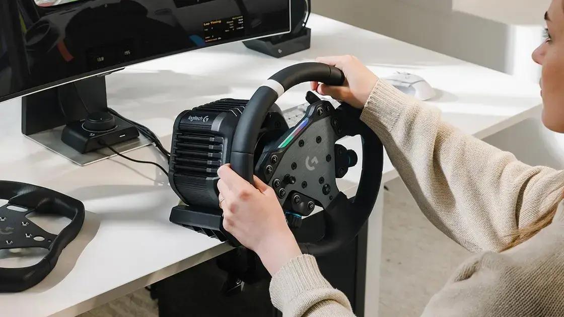 Conheça o novo volante Logitech RS50: direto para a corrida!