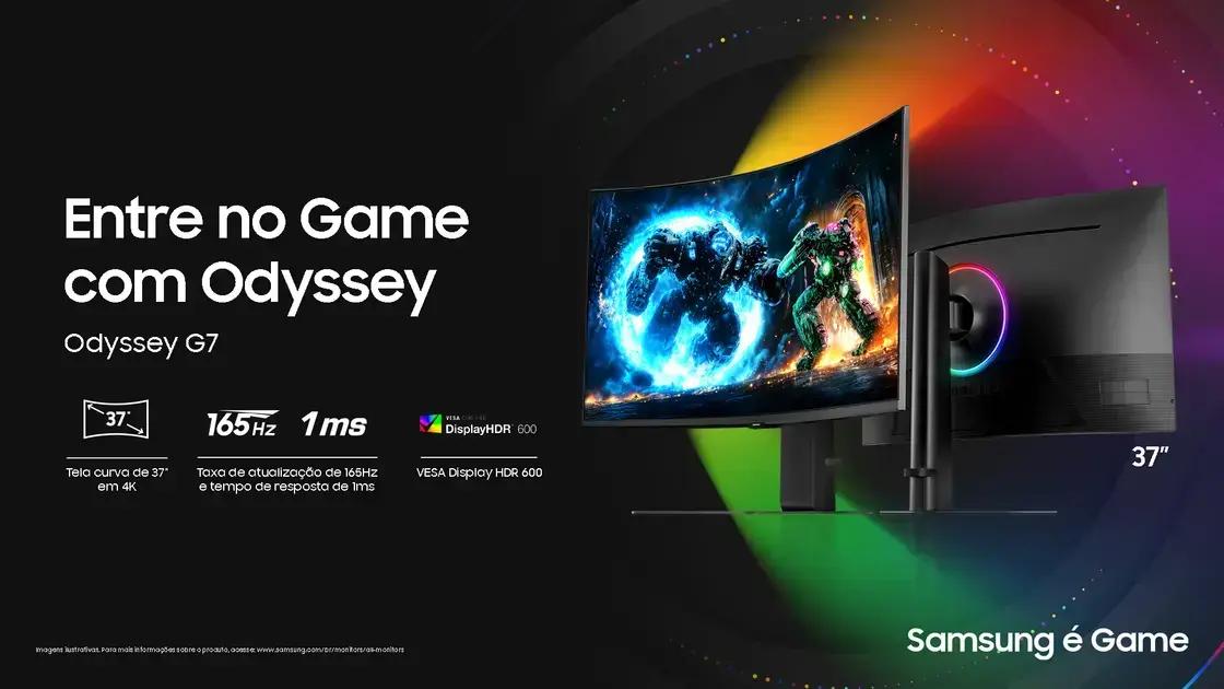 Monitor 37 Polegadas 4k Conheça O Samsung Odyssey G7: O Monitor Gamer De 37 Polegadas 4K