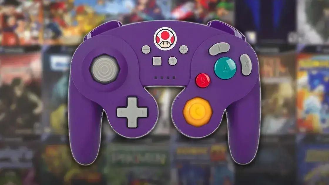 Controle Sem Fio Switch Estilo GameCube com 25% de Desconto