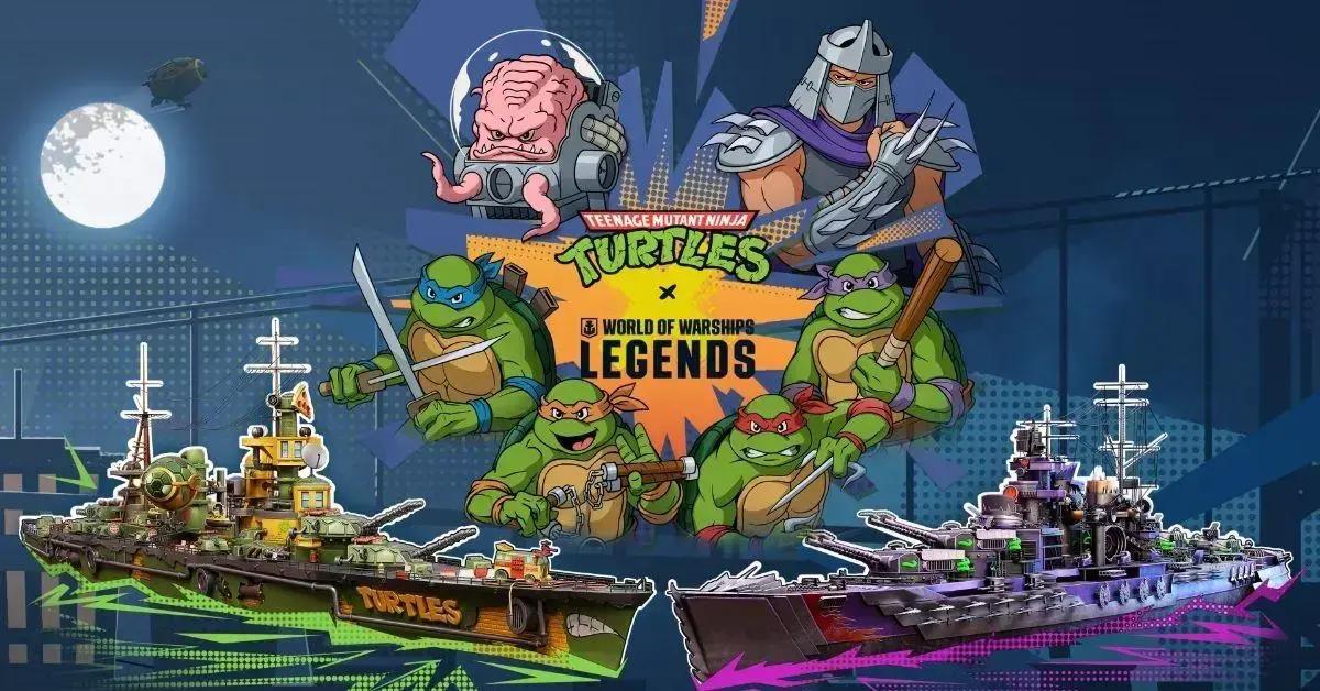 Crossover com Tartarugas Ninja em World of Warships: Legends