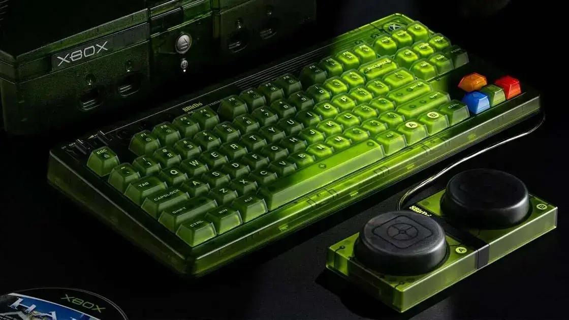 Desconto Imperdível: Teclado Xbox 8BitDo Verde Transparente