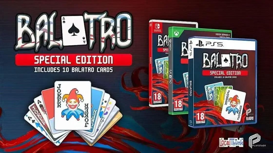 Desconto na Edição Especial do Balatro na Amazon: 10 Cartas Colecionáveis