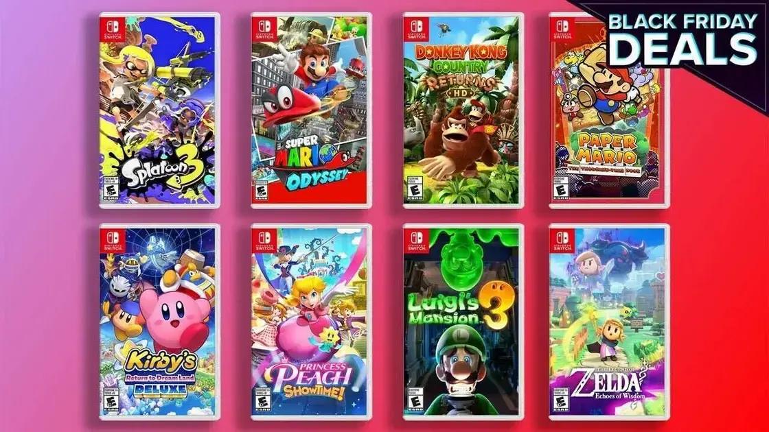 Descontos Imperdíveis nos Jogos do Nintendo Switch nesta Black Friday 2025