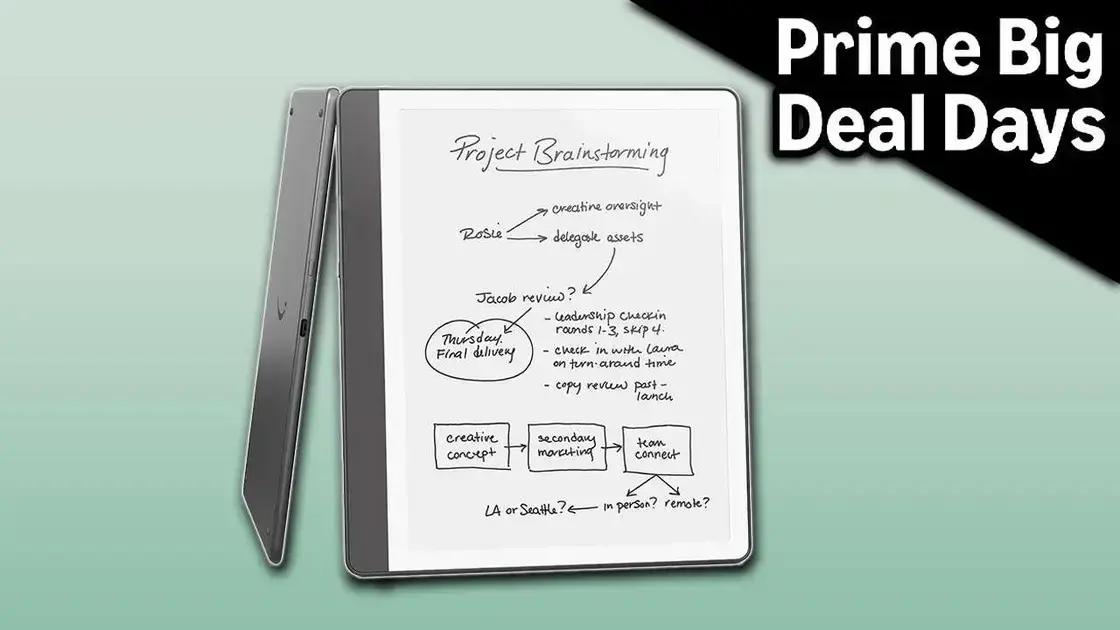 Descubra os Novos Descontos do Kindle Scribe na Amazon na Prime Day