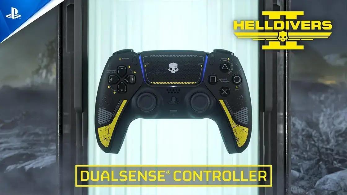 DualSense de Helldivers 2: Pré-venda e Lançamento no Brasil?