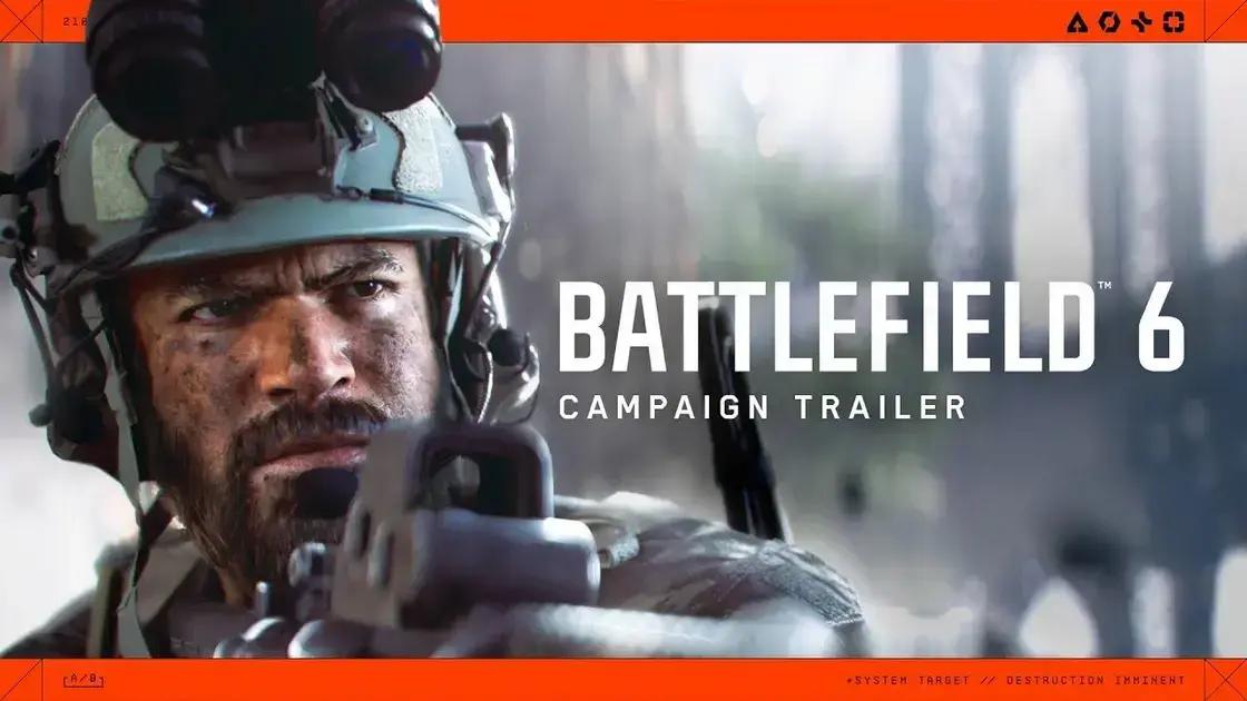 EA revela novo trailer da campanha do Battlefield 6
