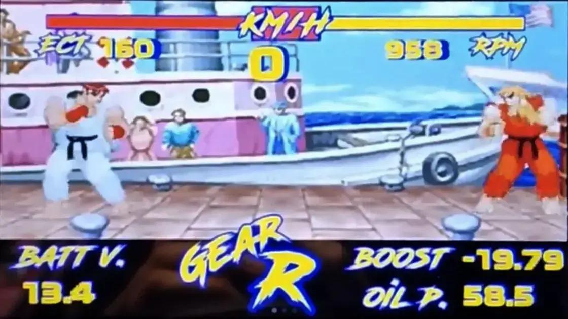 Explore a Modificação de Painel de Carro Street Fighter II