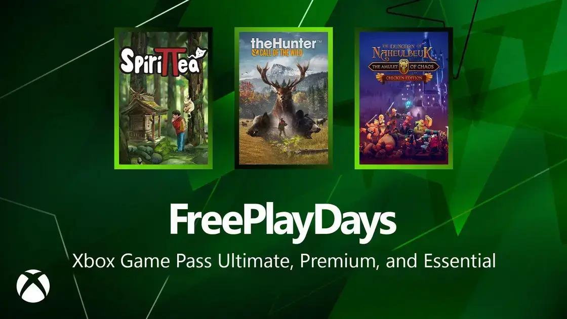 Explore os Free Play Days: Jogue The Hunter, Spirittea e Muito Mais