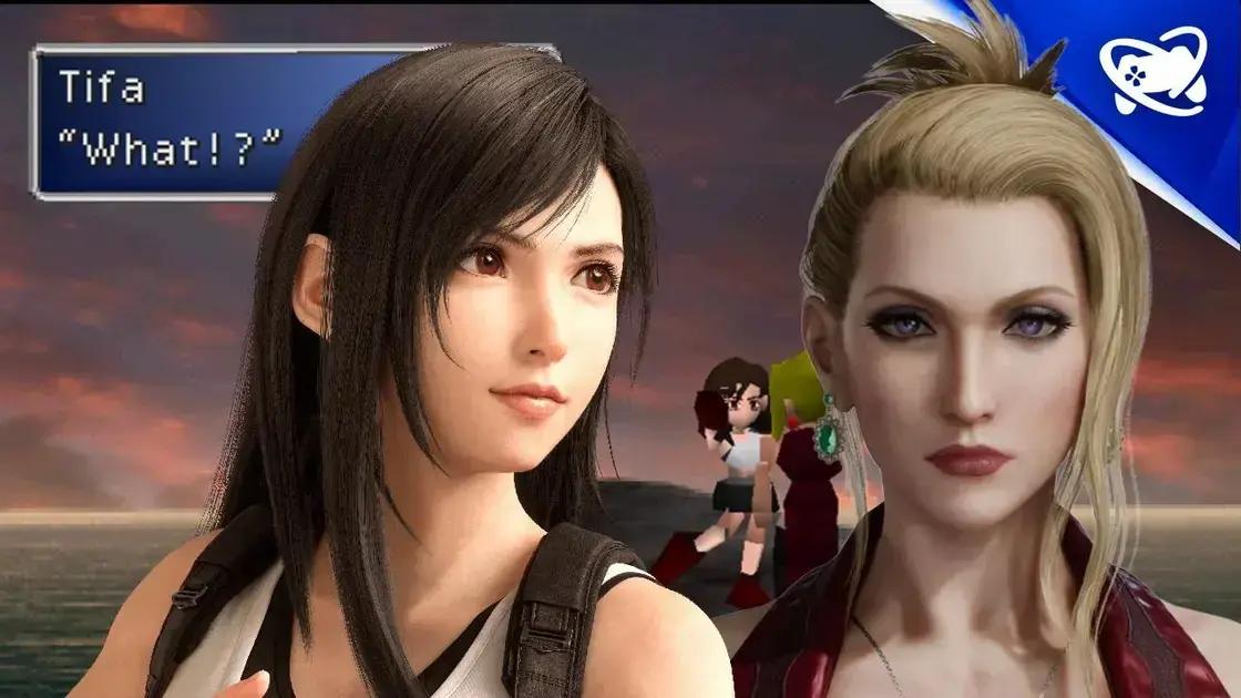 Final Fantasy VII: Lendários Tapas de Tifa e Scarlet na Parte 3