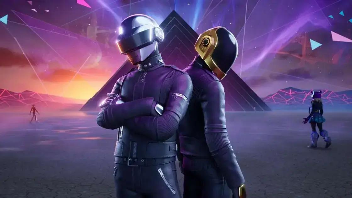 Fortnite celebra legado de Daft Punk com novas skins e experiências musicais