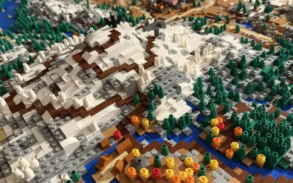 Mapa de Skyrim em LEGO: 70 mil peças e recorde mundial