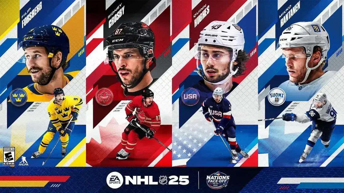 NHL 25: 4 Nations Face-Off Revoluciona o Jogo