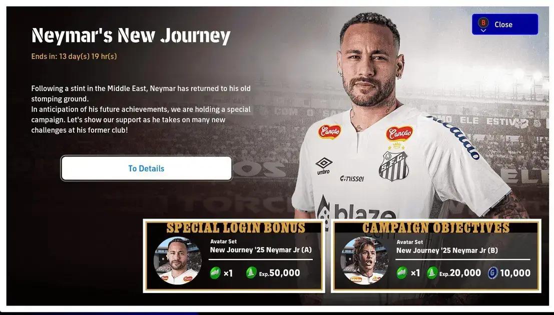 Nova Jornada de Neymar: eFootball Lança Campanha Incrível