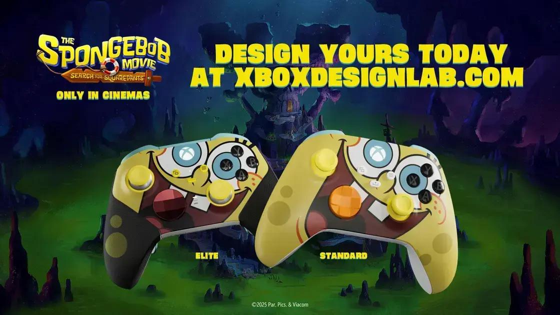 Novidade imperdível: Xbox Controllers inspirados em SpongeBob