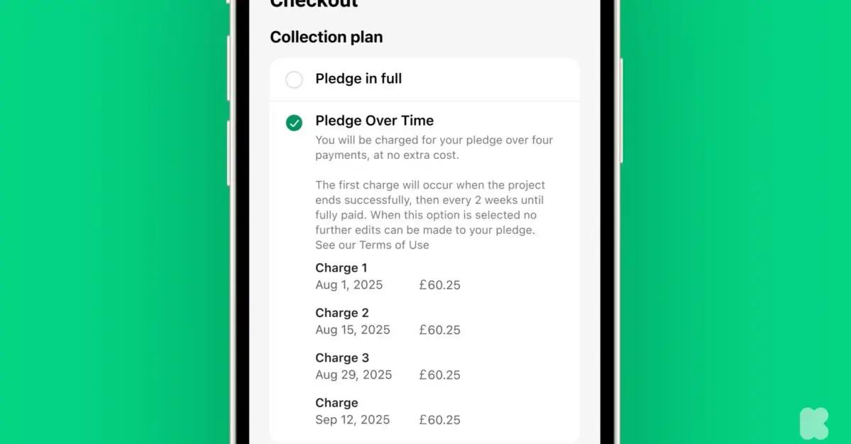 Novidades do Kickstarter 2025: Pagamento parcelado e mais