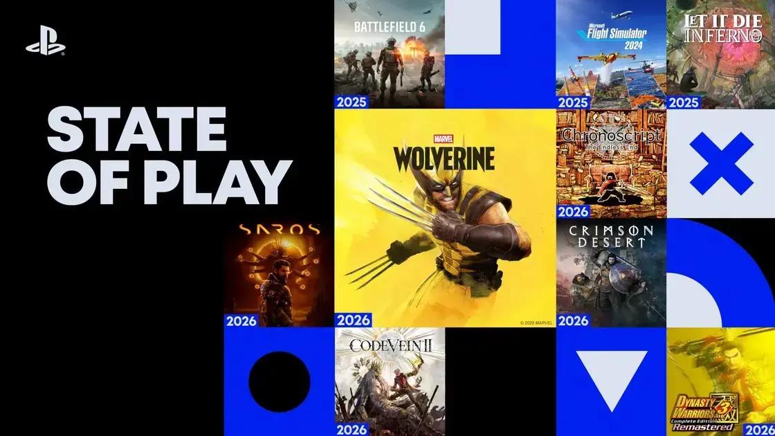 Novidades do State of Play: grandes anúncios e jogos esperados