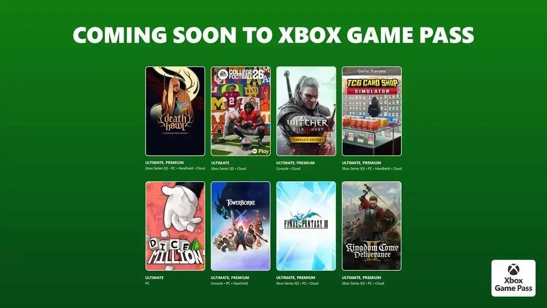 Novos jogos no Xbox Game Pass: Descubra as principais novidades