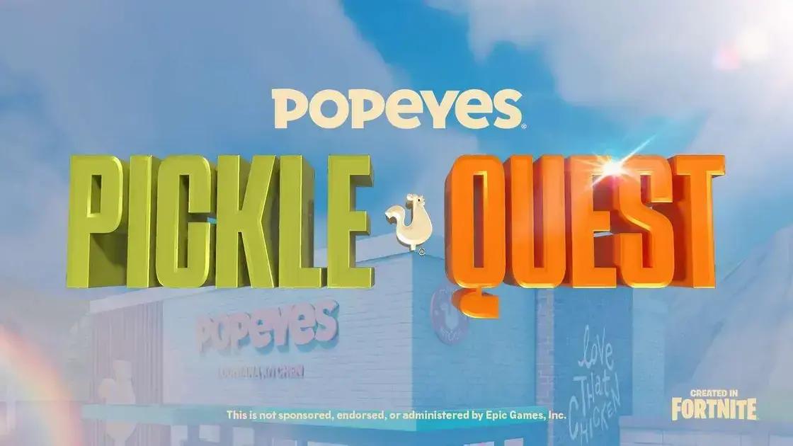 Popeyes Oferece Prêmios Grátis Jogando Fortnite