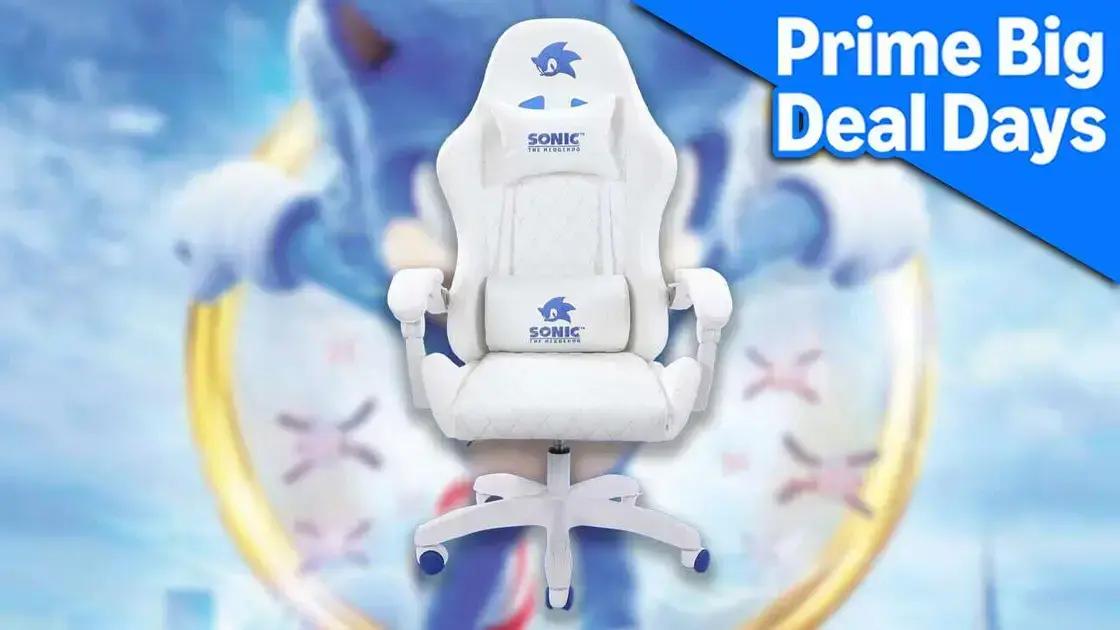 Sonic ganha cadeira gamer com desconto durante Prime Big Deal Days