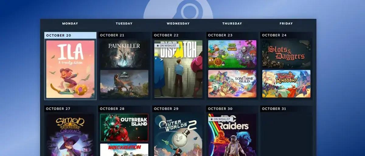 Steam lança Calendário Pessoal, ajudando na descoberta de novos jogos