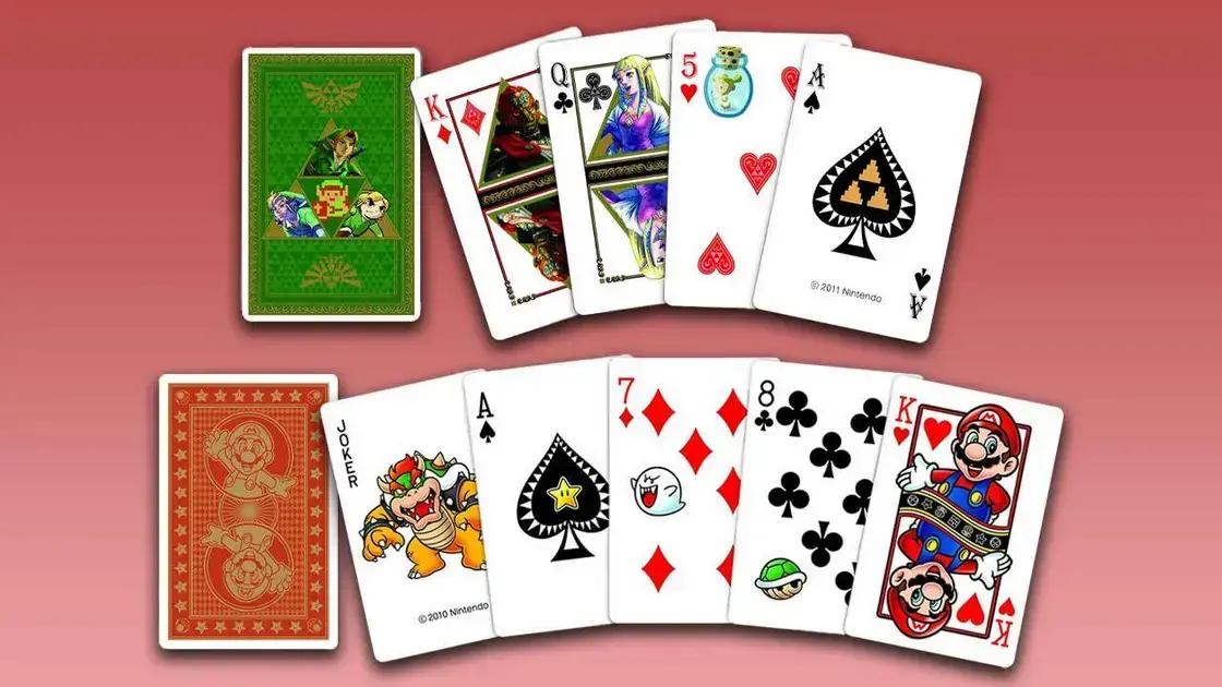 Todos os Baralhos de Mario e Zelda da Nintendo Disponíveis
