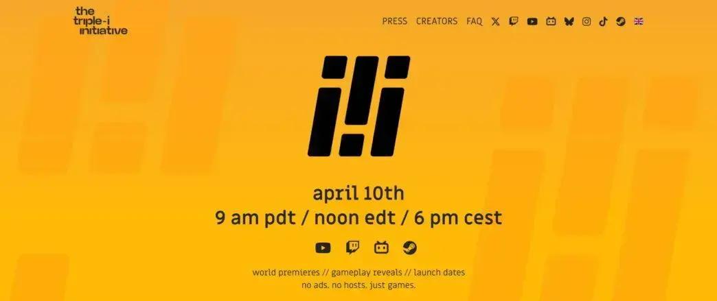 Triple-i Initiative: Evento de Games Confirmado para Abril