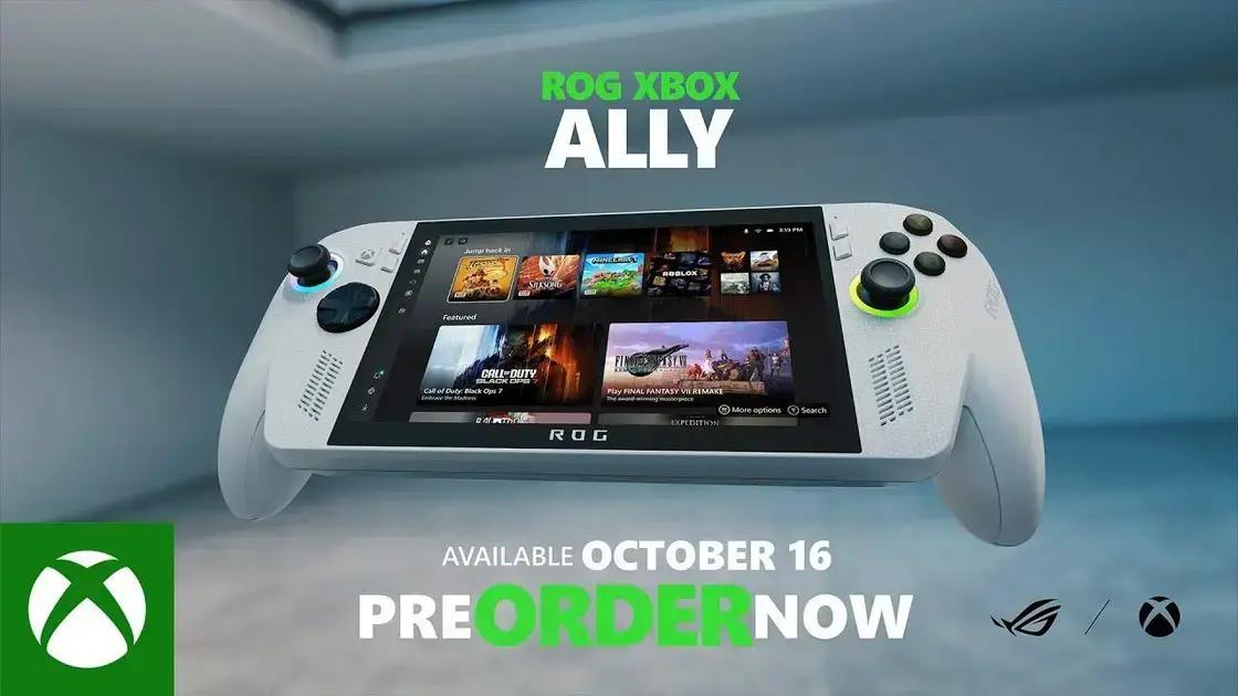 Xbox confirma lançamento de seu novo console portátil com Asus por US$599